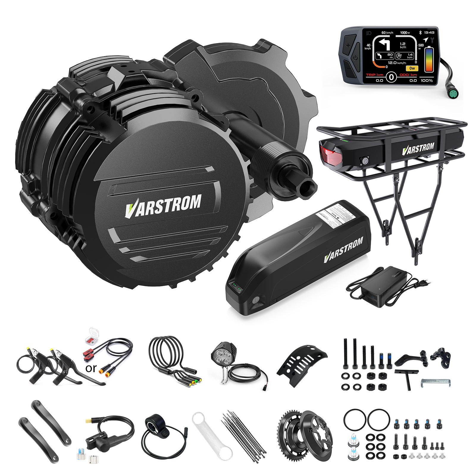 Torque Sensor Mid Drive Motor Kit - [STOCK USA] Kit Motore Centrale Varstrom