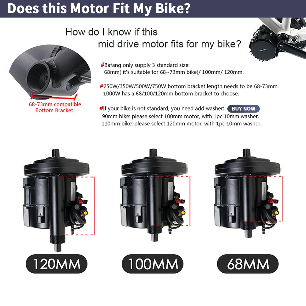 Bafang BBSHD 1000W 52V 48V 68m - Side Hung Mid Drive Motor Kit recensione e prezzo